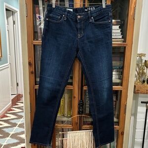 Gap 1969 Real Straight Dark Wash Jeans, Size 30R